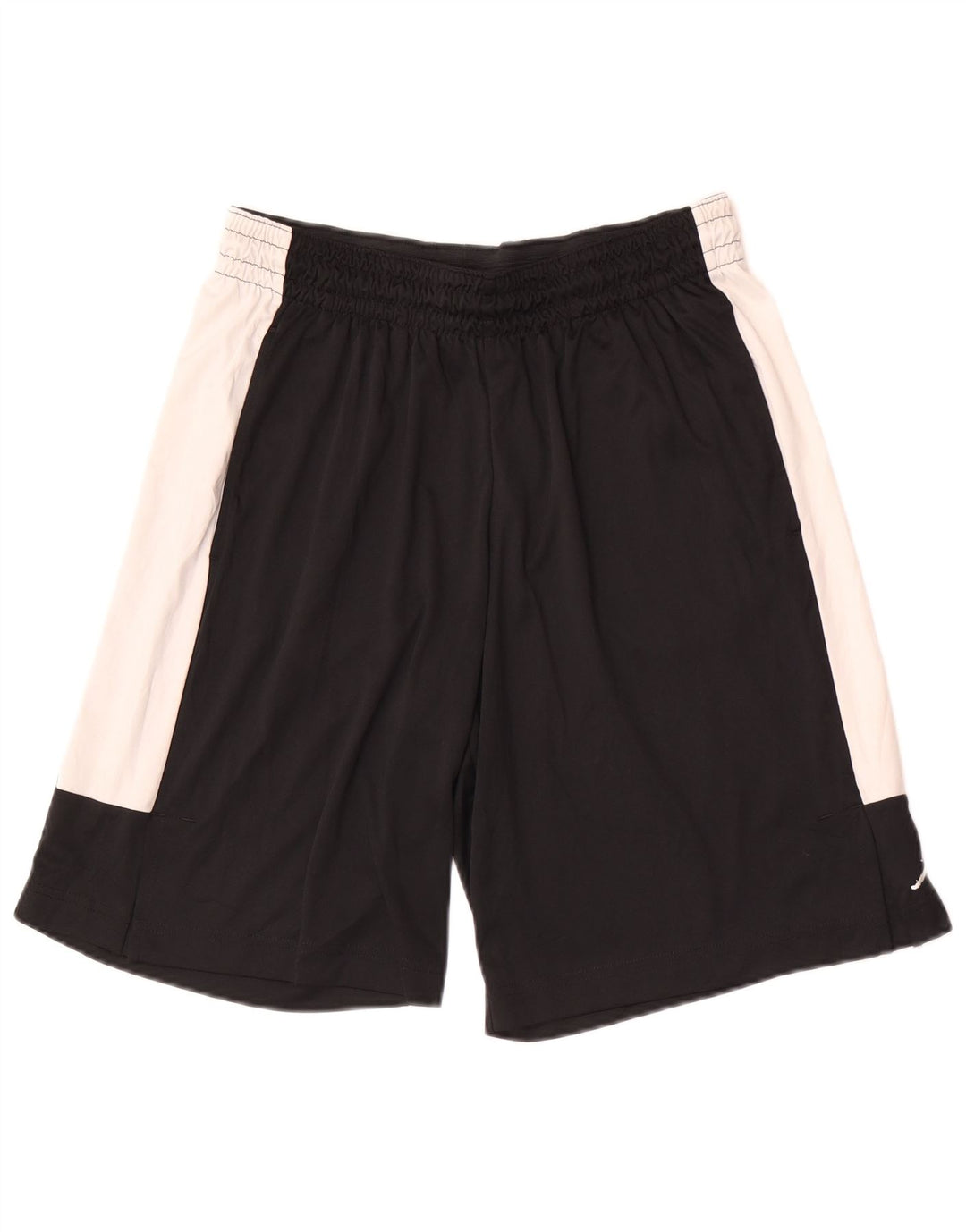 Jordan Herren-Sportshorts mit Standard-Passform, großes schwarzes Farbblock-Polyester