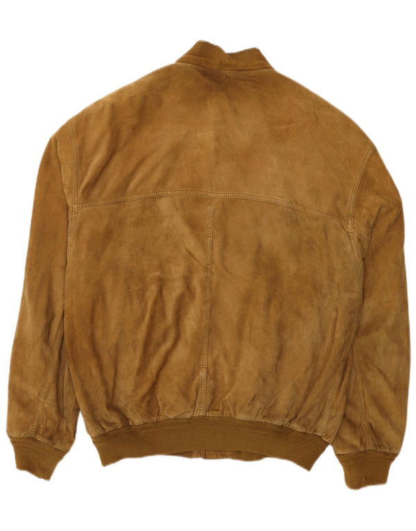 Scout Herren Wildleder Bomberjacke UK 40 Large Beige
