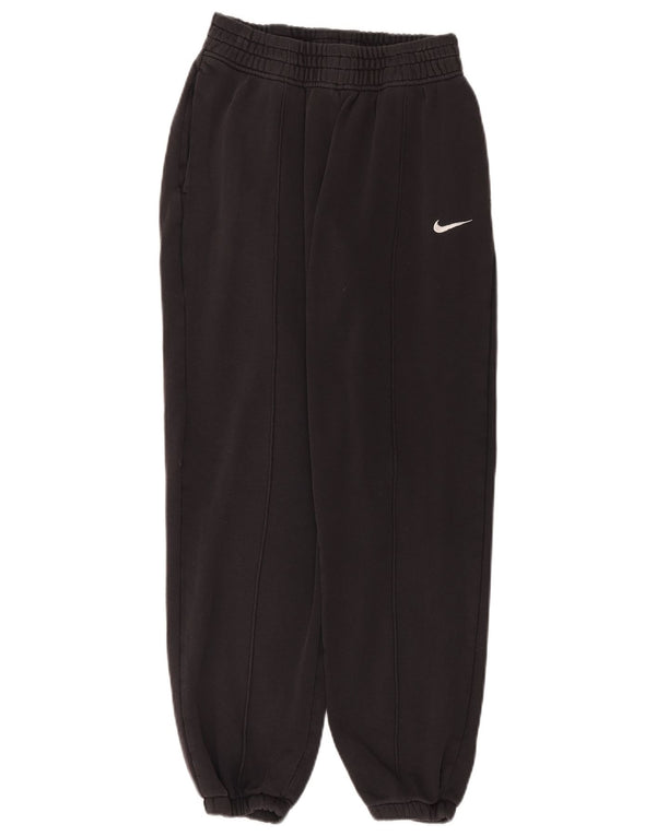 Nike Womens Loose Fit Trainingshose Jogger UK 10 Small Schwarz Baumwolle
