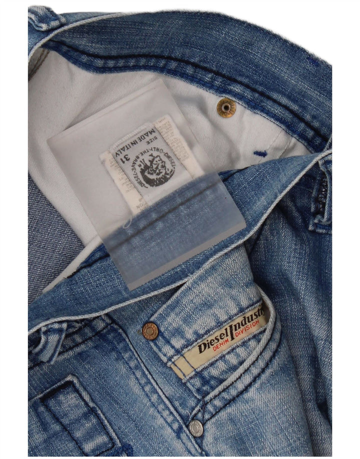 Diesel Herren Straight Jeans W31 L28 Blaue Baumwolle