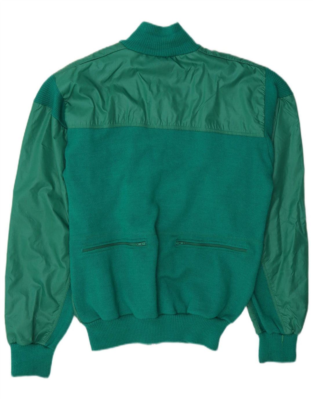 Vintage Herren Trainingsanzug Top Jacke Mittelgrün