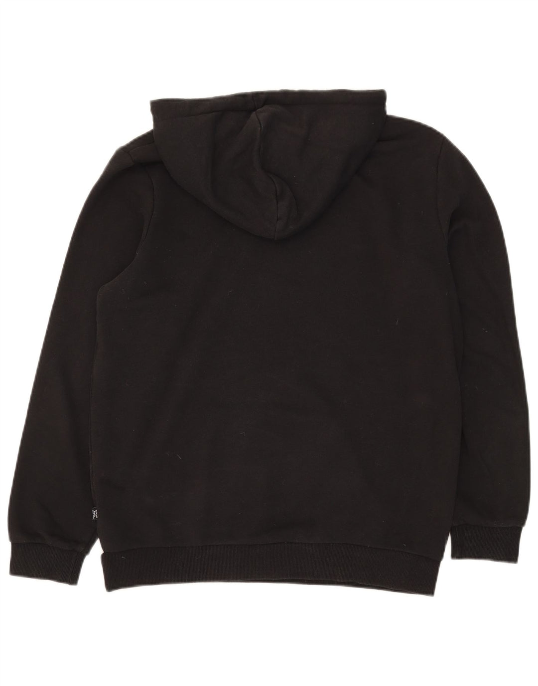 Puma Herren Grafik-Hoodie-Pullover aus mittelschwarzer Baumwolle