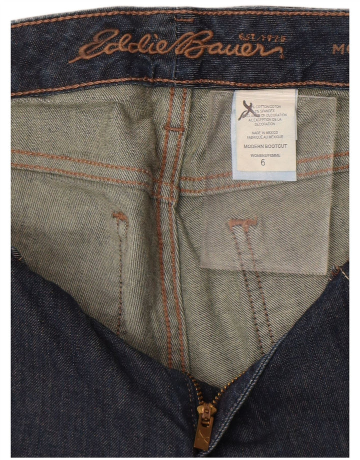 Eddie Bauer Damen Moderne Bootcut-Jeans US 6 Medium W32 L31 Marineblau