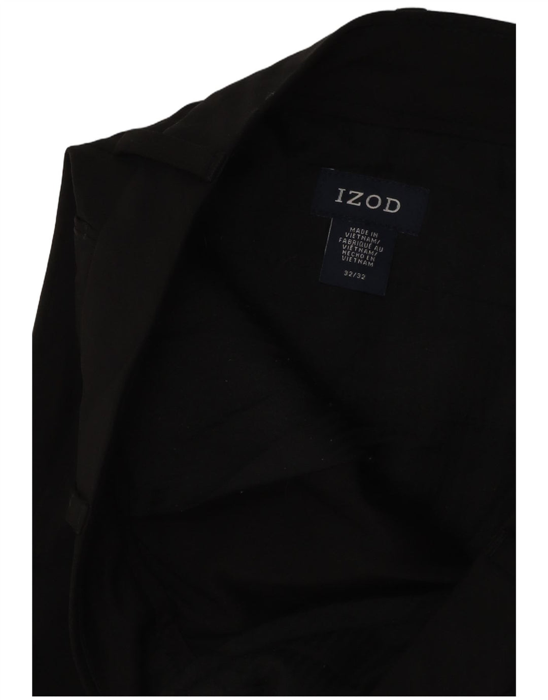 IZOD Herren gerade Chinohose W32 L29 Schwarz