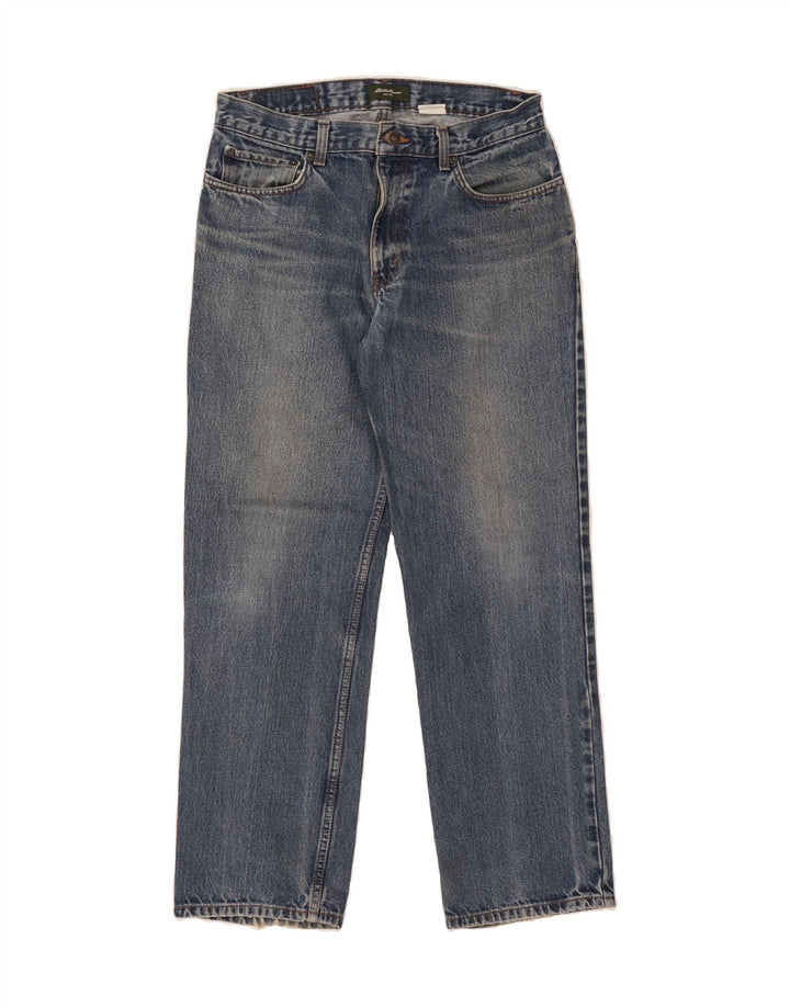 EDDIE BAUER Mens Classic Fit Straight Jeans W34 L29 Blue Cotton Vintage Eddie Bauer and Second-Hand Eddie Bauer from Messina Hembry 