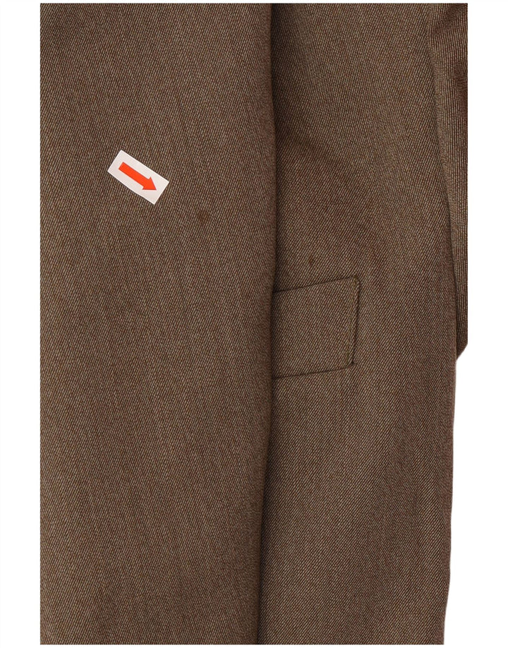 MOSCHINO Damen 3-Knopf-2-teiliges Rock-Set UK 12 Medium W28 Brown Classic