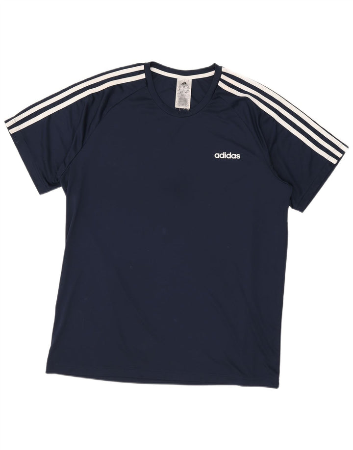 Adidas Herren Aeroready T-Shirt Top XL Marineblau Polyester