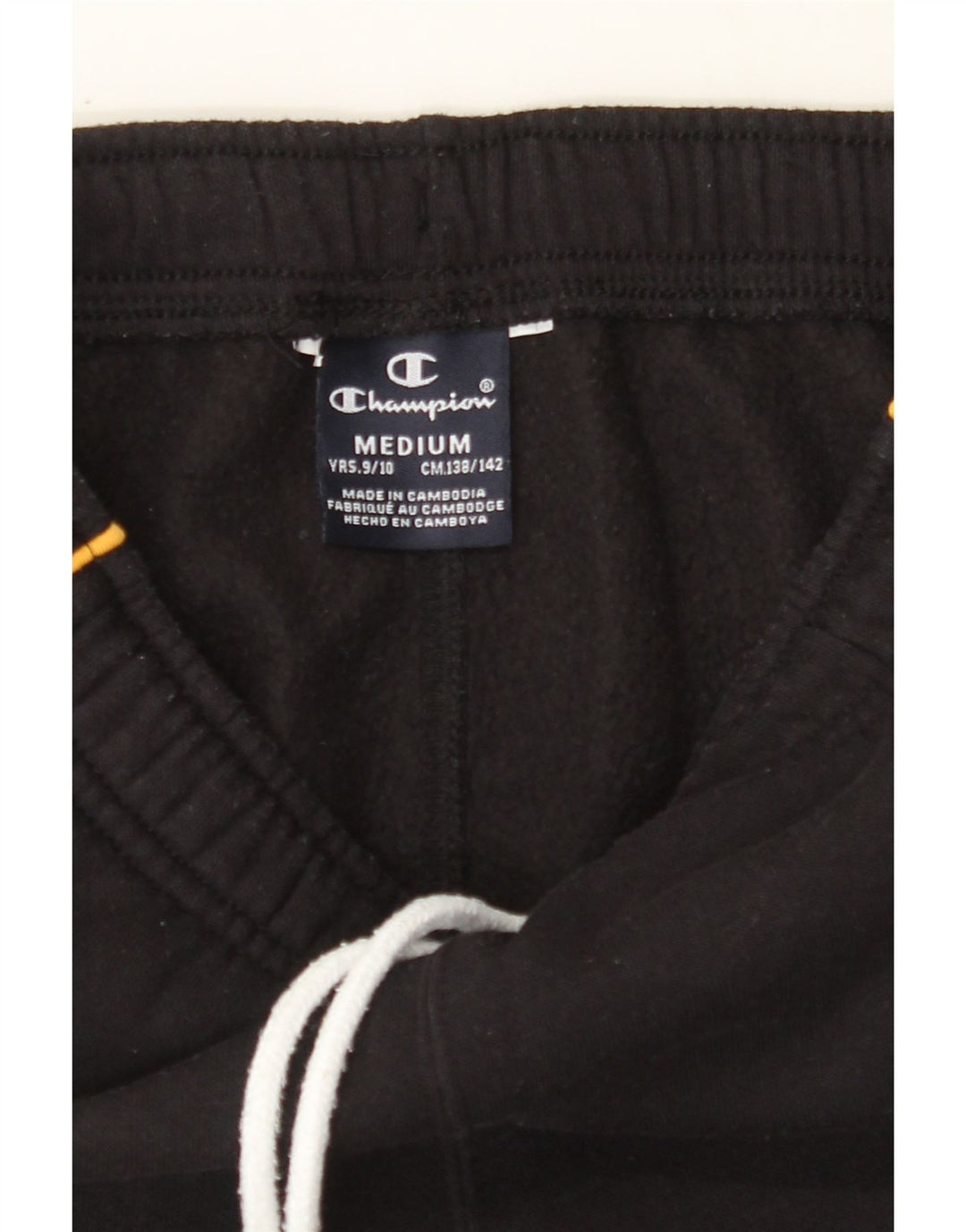 CHAMPION Boys Tracksuit Trousers Joggers 9-10 Years Medium Black Vintage Champion and Second-Hand Champion from Messina Hembry 