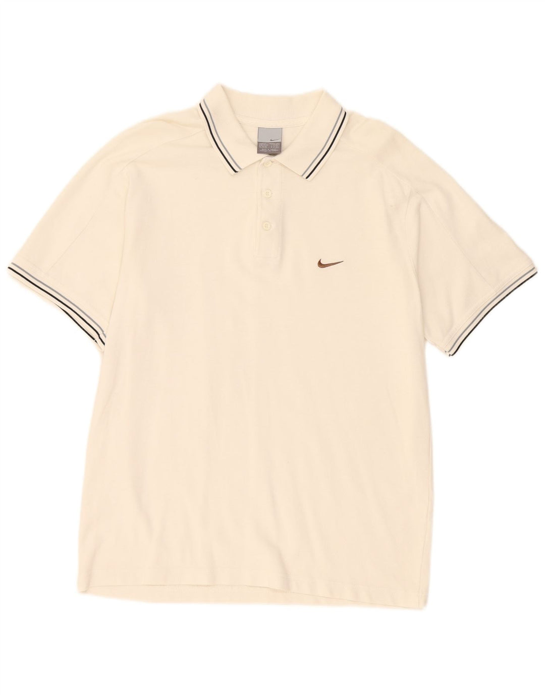 Nike Herren Poloshirt UK 39/41 Medium Weiß