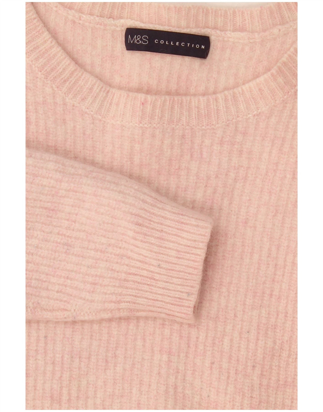 Marks & Spencer Damen-Pullover mit U-Boot-Ausschnitt, Gr. 14, Mittelrosa