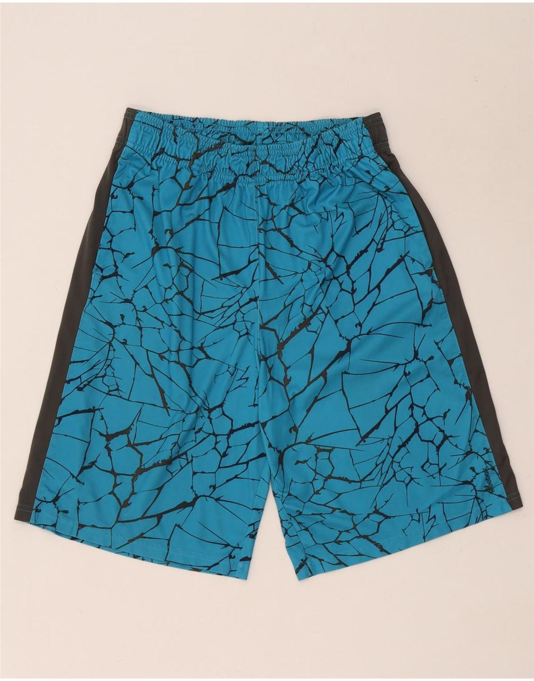 Reebok Herren Abstract Pattern Sport Shorts XL Blau Polyester