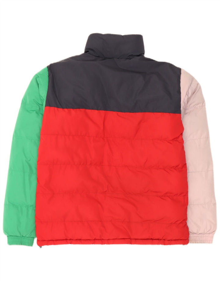 Karl Kani wattierte Herrenjacke mit Grafik, UK 36, klein, mehrfarbig, Farbblock