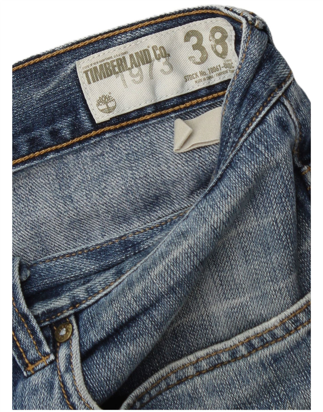 TIMBERLAND Herren Straight Jeans W38 L31 Blaue Baumwolle