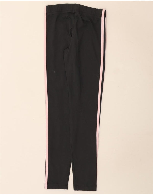 Adidas Mädchen-Leggings, 13–14 Jahre, schwarze Baumwolle