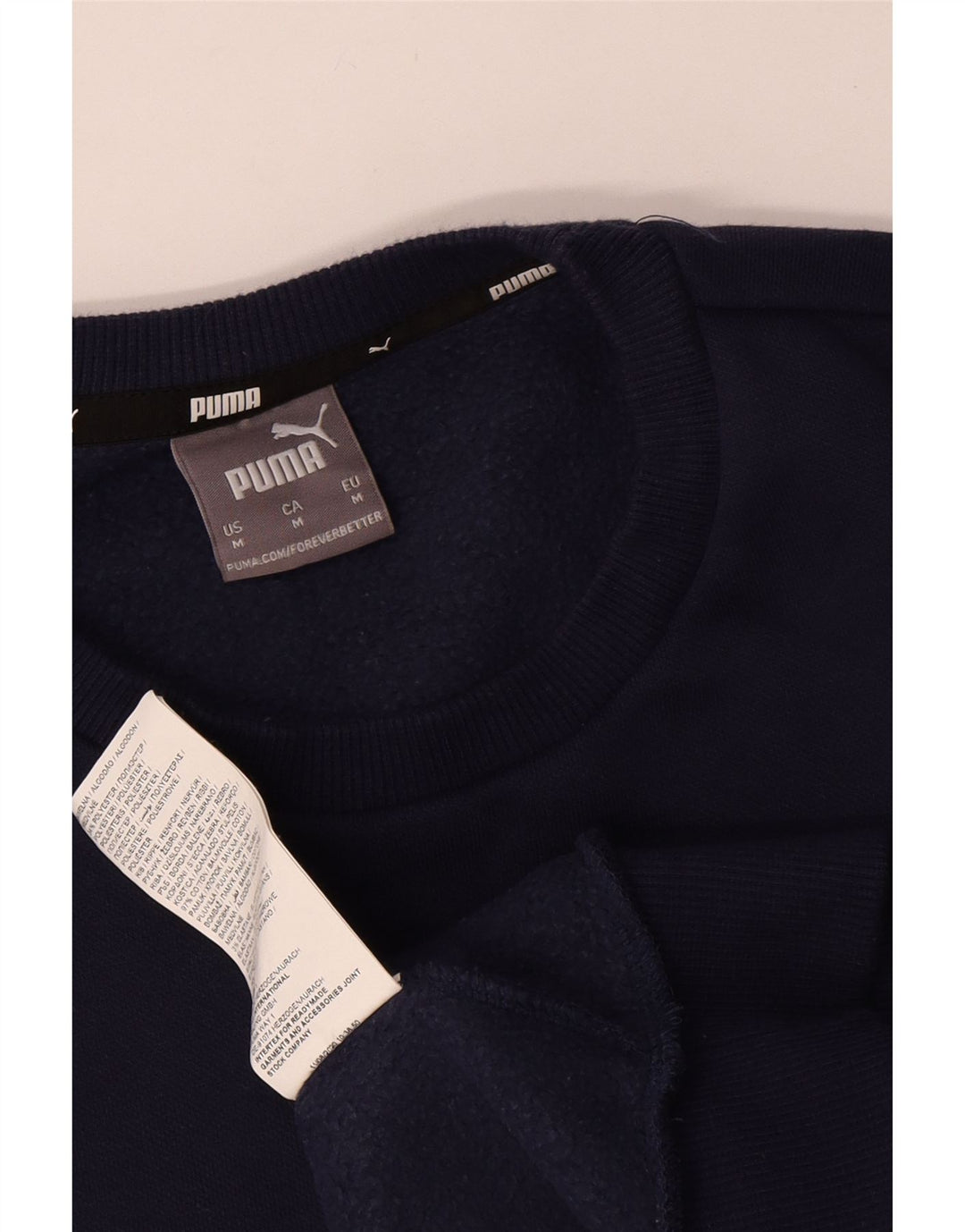 Puma Herren-Sweatshirt-Pullover, mittelmarineblaue Baumwolle