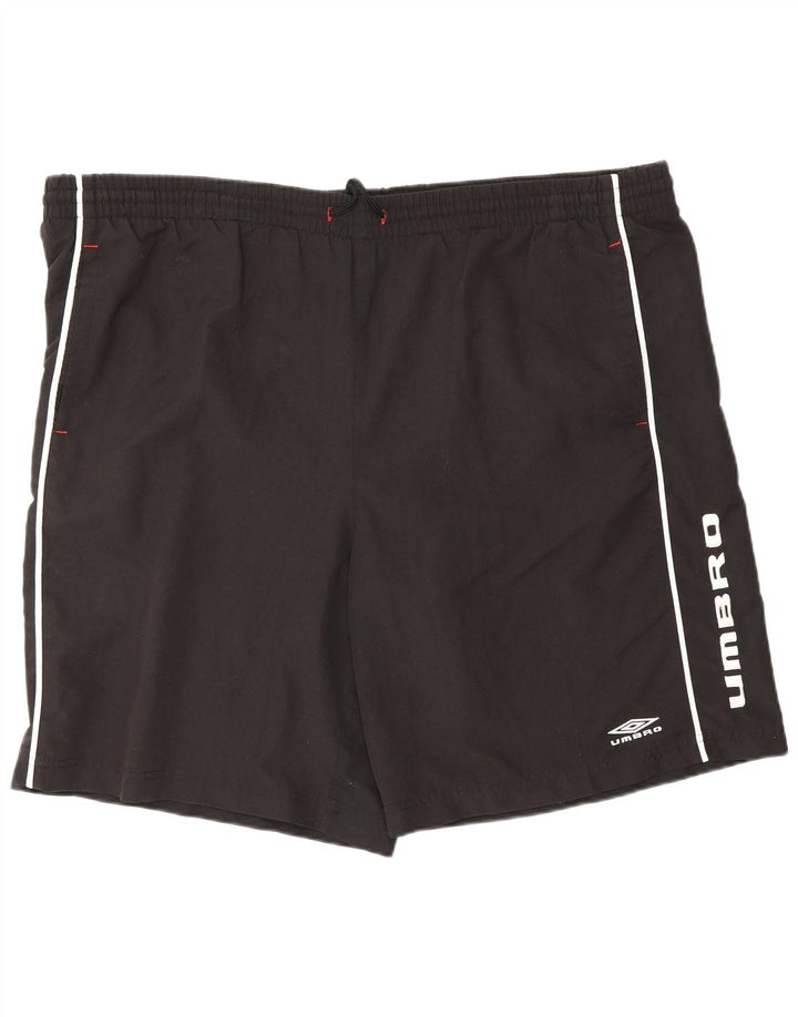 UMBRO Herren Graphic Sport Shorts 2XL Schwarz Polyester