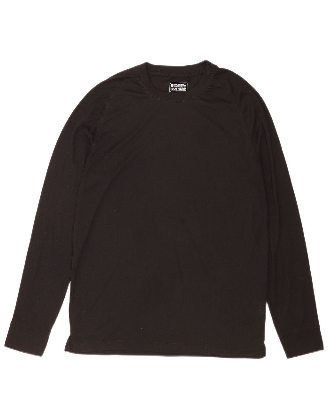 Mountain Warehouse Herren-Oberteil, langärmelig, groß, aus schwarzem Polyester