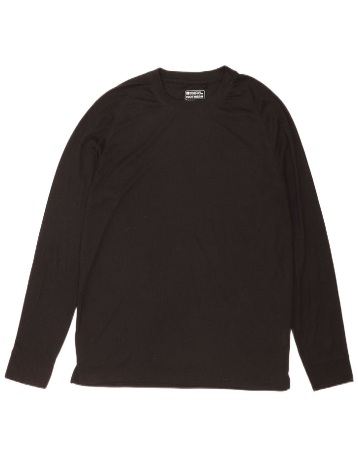 Mountain Warehouse Herren-Oberteil, langärmelig, groß, aus schwarzem Polyester