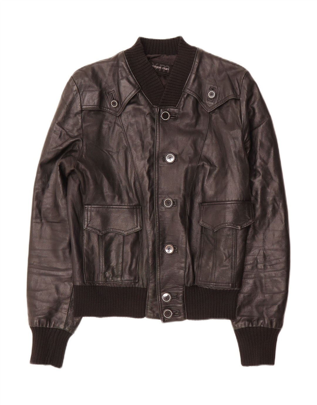 XAGON Womens Leather Jacket UK 14 Medium Black Leather
