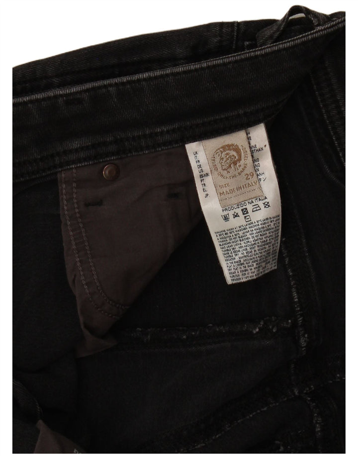 Diesel Damen Straight Jeans W29 L26 Graue Baumwolle