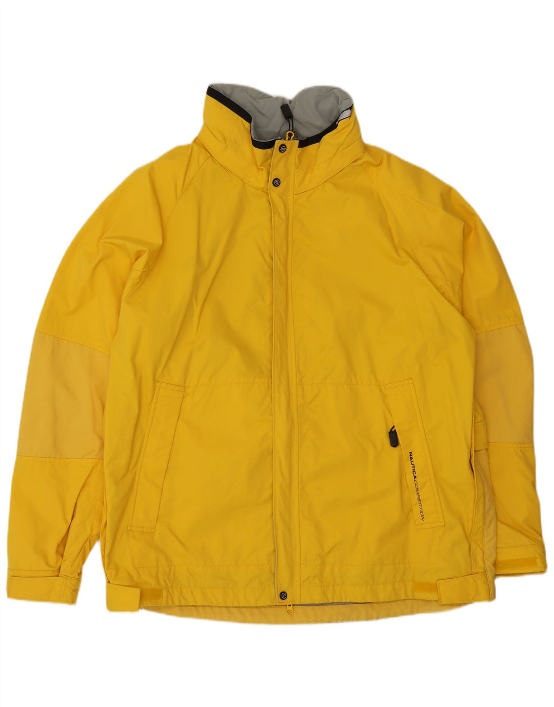 Nautica Herren Regenjacke UK 42 XL Gelbes Nylon
