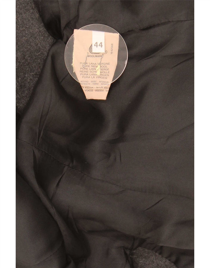 Benetton Damen-Blazer mit 5 Knöpfen, IT 44, mittelgraue Schurwolle