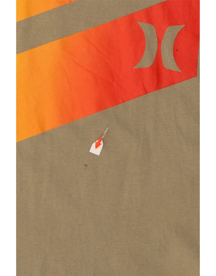 Hurley Herren T-Shirt mit Grafik, Größe L, Khaki