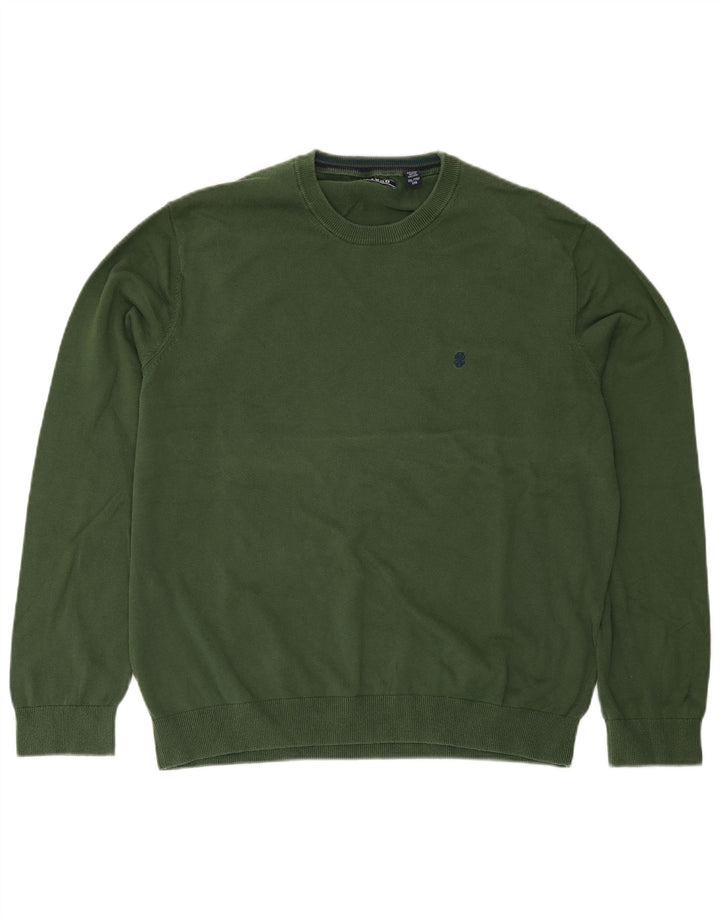 Izod Herren-Pullover mit Rundhalsausschnitt, 2XL, Grün