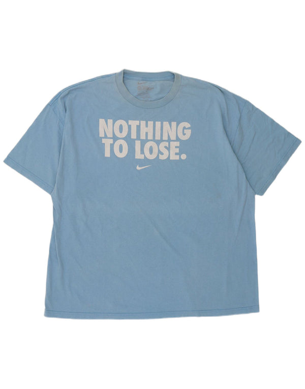 Nike Herren Loose Fit Graphic T-Shirt Top 3XL Blau