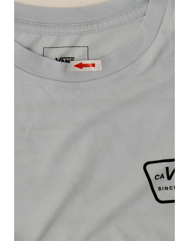 Vans Herren-T-Shirt mit individueller Passform, Grafik, Größe S, Blau, Baumwolle