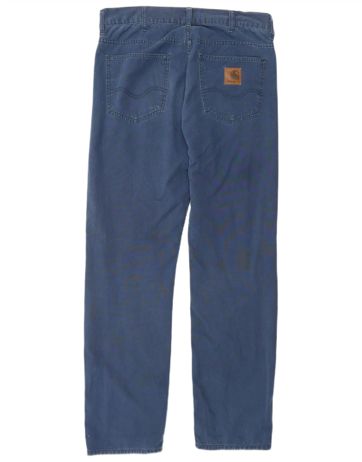 CARHARTT Herren gerade Freizeithose W32 L30 Blau