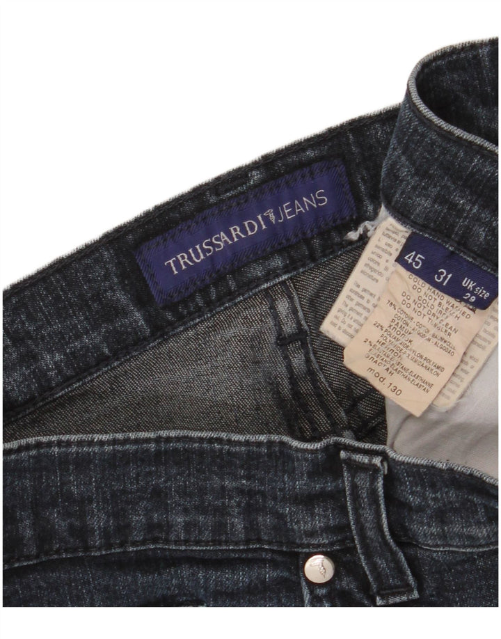 Trussardi Damen Straight Jeans W29 L28 Marineblaue Baumwolle
