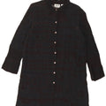 Chico's Damen-Hemdkleid, UK-Größe 44, mittlerer schwarzer geometrischer Viskose