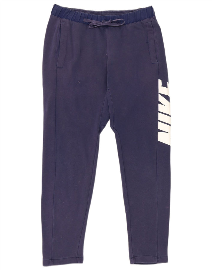 Nike Herren-Trainingshose mit Grafik, Größe S, marineblau, Baumwolle