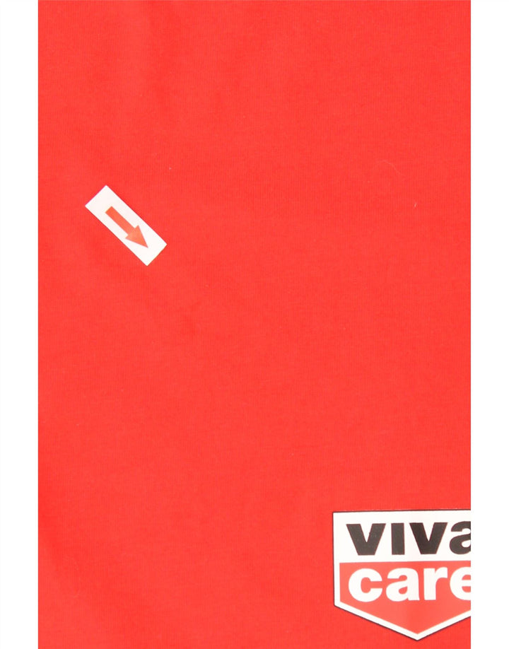 Puma Herren T-Shirt Top Mittelrotes Colourblock-Polyester