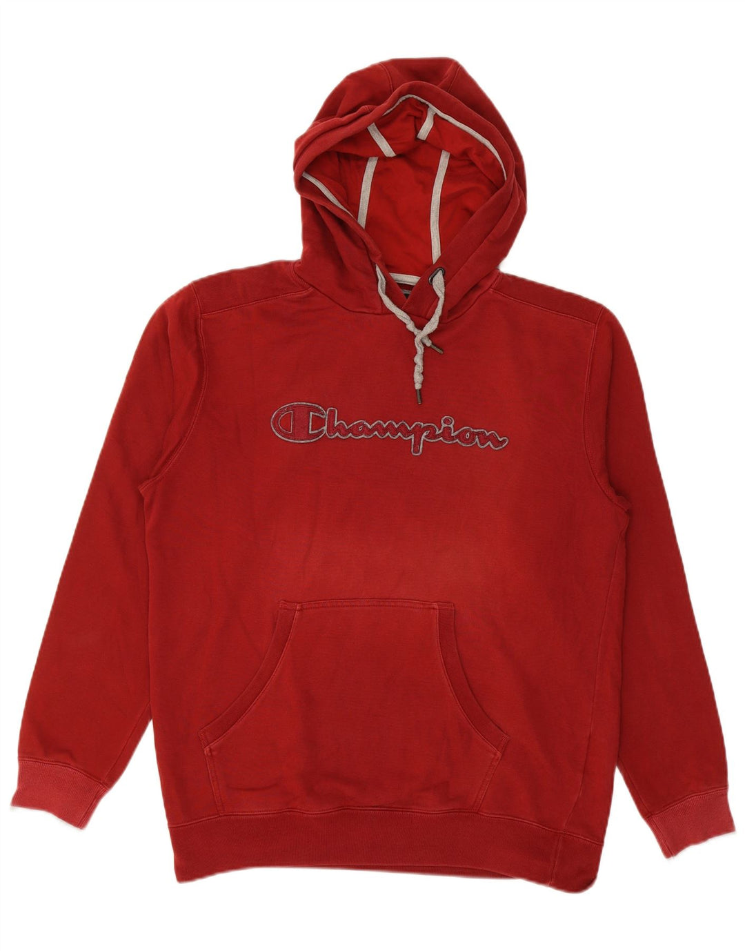 CHAMPION Herren-Kapuzenpullover mit Grafik, groß, aus roter Baumwolle
