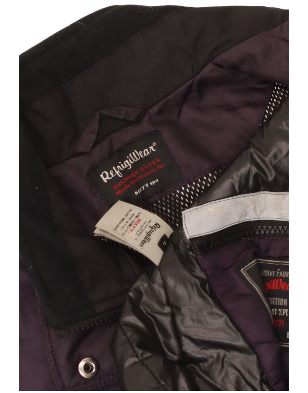 Refrigiwear Damen Utility-Jacke UK 14 Large Lila Polyamid