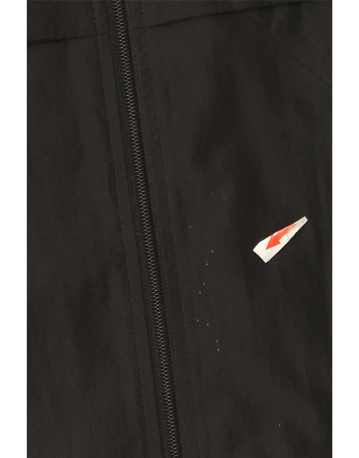 Adidas Herren-Trainingsanzugoberteil, UK-Größe 42/44, großes schwarzes Colourblock-Polyester