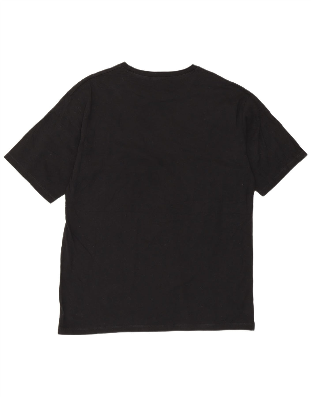 Zara Herren Grafik T-Shirt Top XL Schwarz Baumwolle