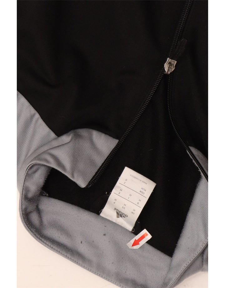 Adidas Herren-Trainingsanzug-Top-Jacke, Mittelschwarzes Colourblock-Polyester