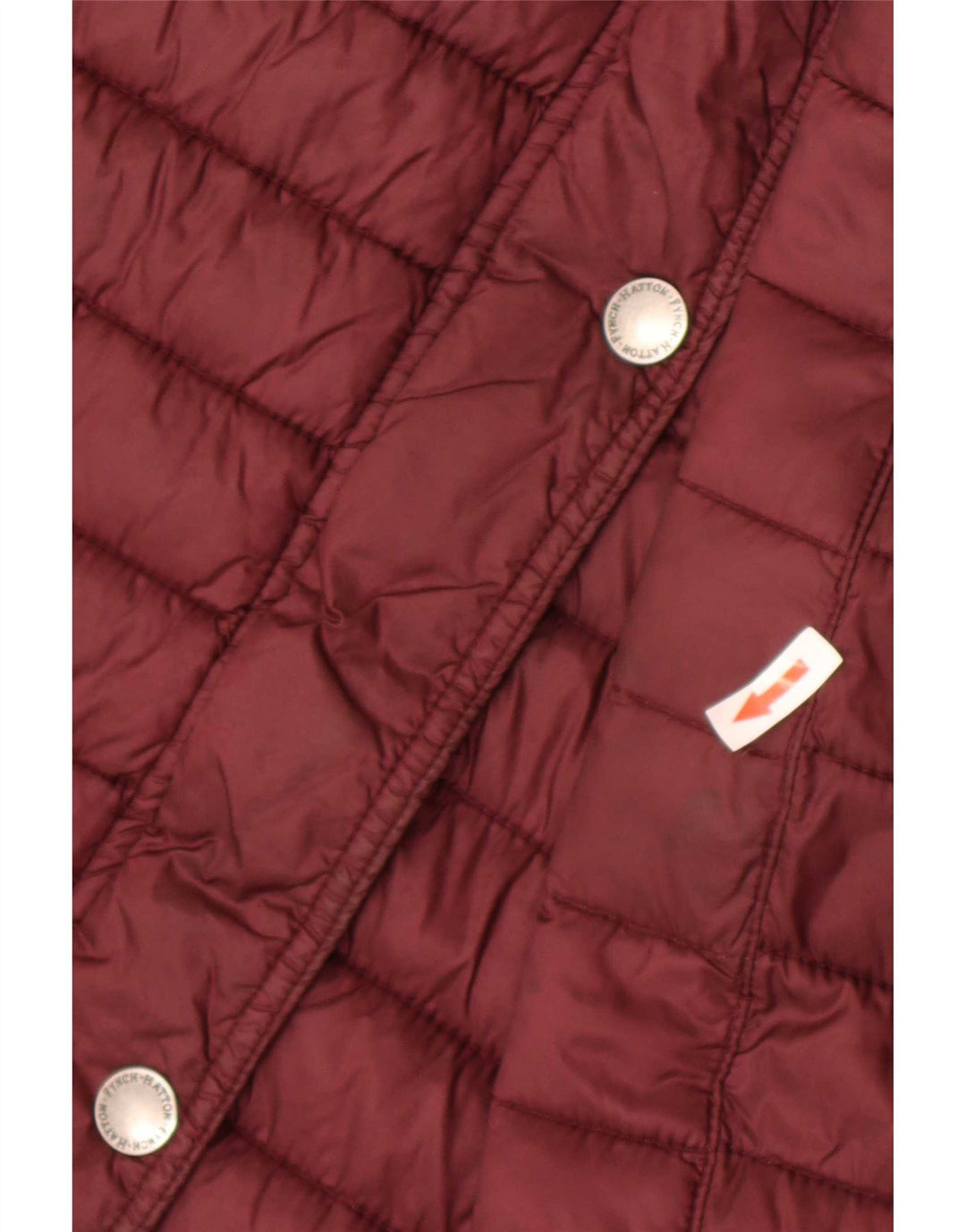 Fynch Hatton Herren Casual Fit gepolsterte Jacke UK 38 Medium Burgund Nylon