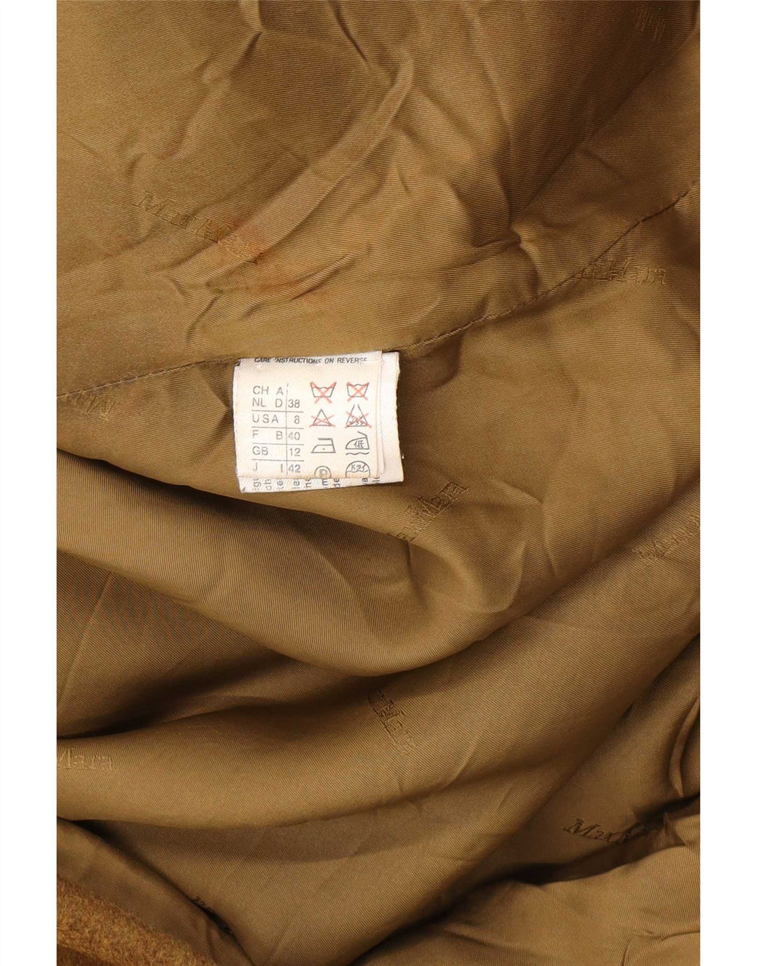Max Mara Damen Übergroßer zweireihiger Mantel UK 12 Medium Khaki