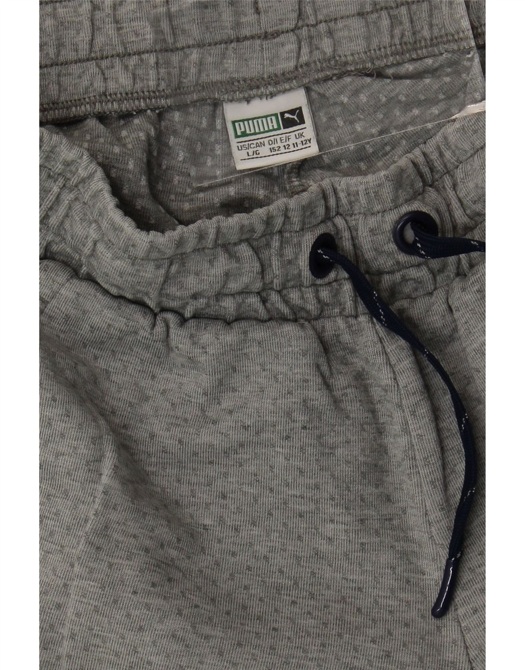 Puma Sportshorts für Jungen, 11–12 Jahre, grau gefleckte Baumwolle