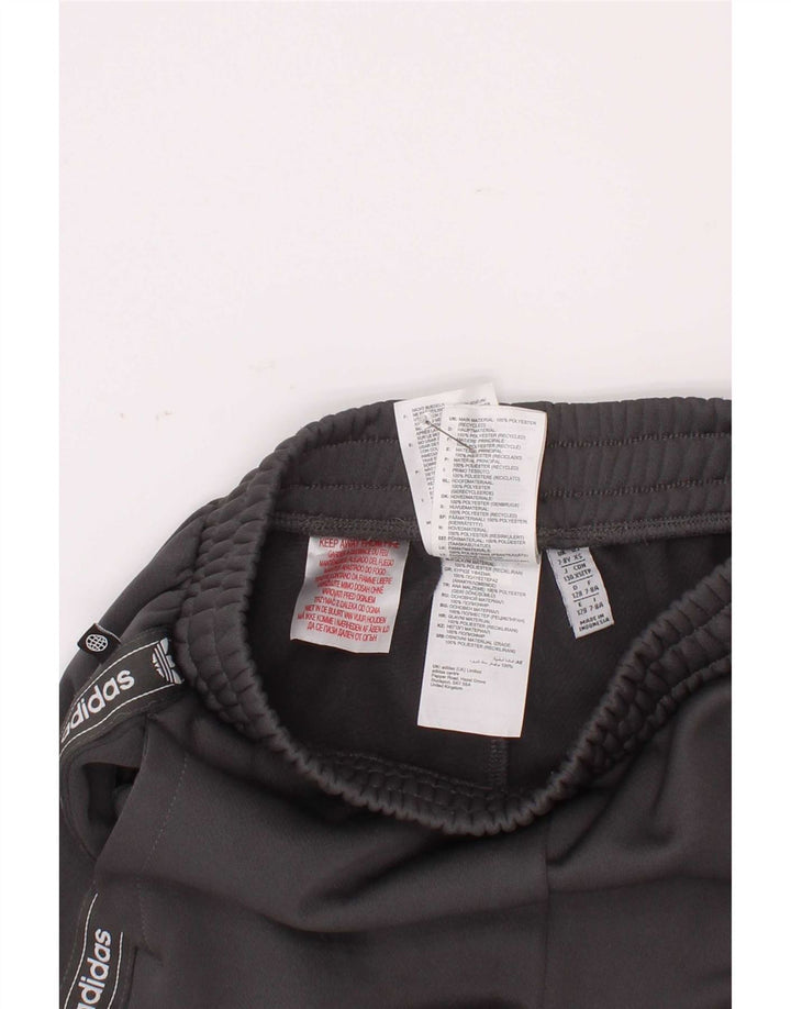 Adidas Jungen Trainingshose mit Grafik, Jogger, 7–8 Jahre, graues Polyester