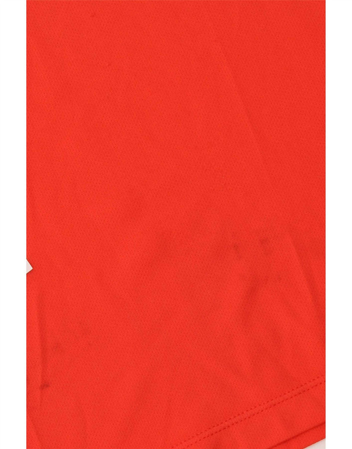 Nike Herren Dri Fit Poloshirt, großes orangefarbenes Colourblock-Polyester