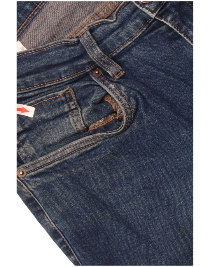 Penguin Herren Slim Jeans W34 L32 Blaue Baumwolle