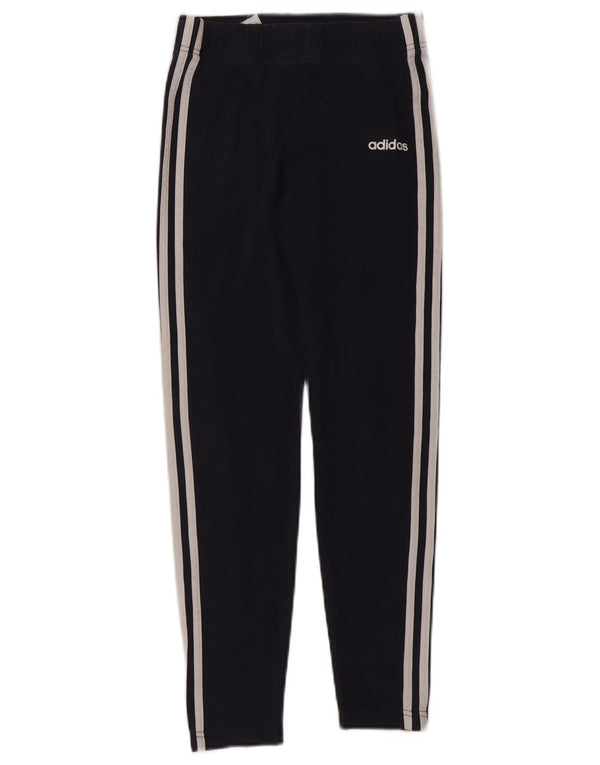 Adidas Leggings für Mädchen, 13–14 Jahre, marineblaue Baumwolle