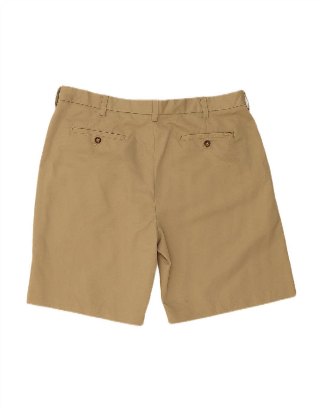 IZOD Mens Chino Shorts W38 XL Beige Polyester