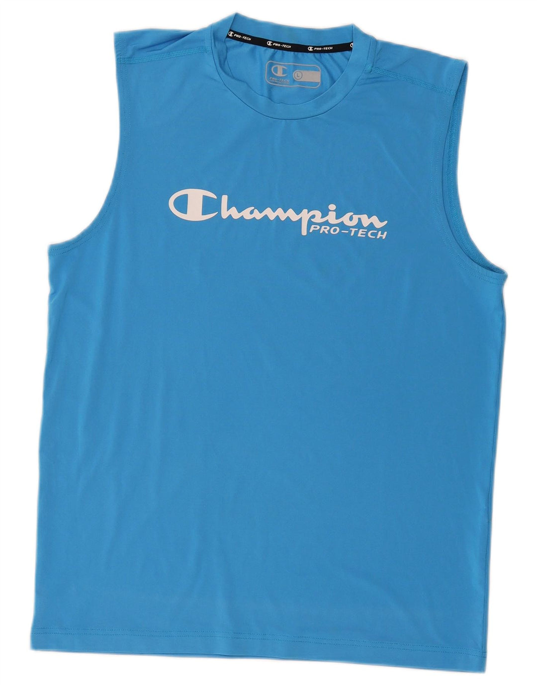 CHAMPION Herren-Top mit Grafik, groß, blau, Polyester