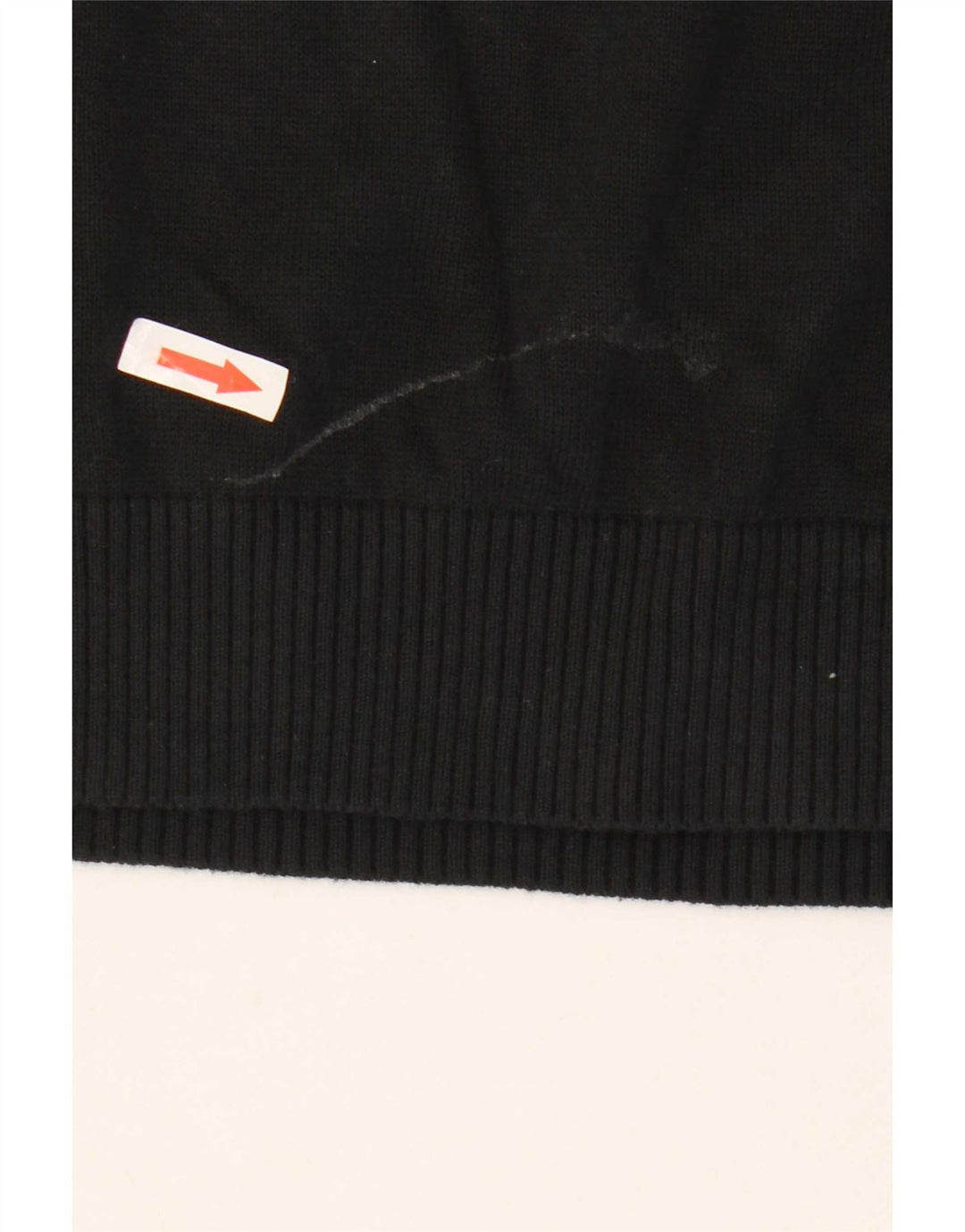 Tommy Hilfiger Herren-Pullover mit V-Ausschnitt, mittelschwarz, Baumwolle